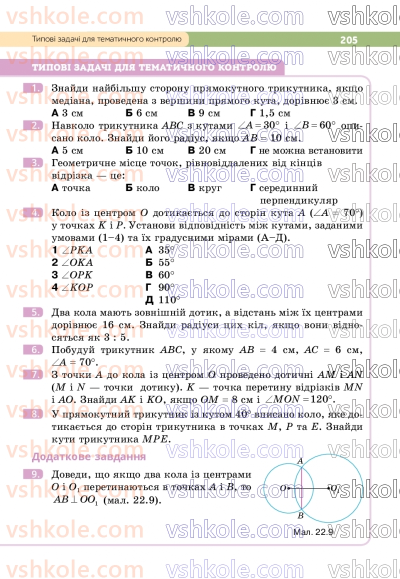 Страница 205 | Підручник Геометрія 7 клас Г.П. Бевз, В.Г. Бевз  2024