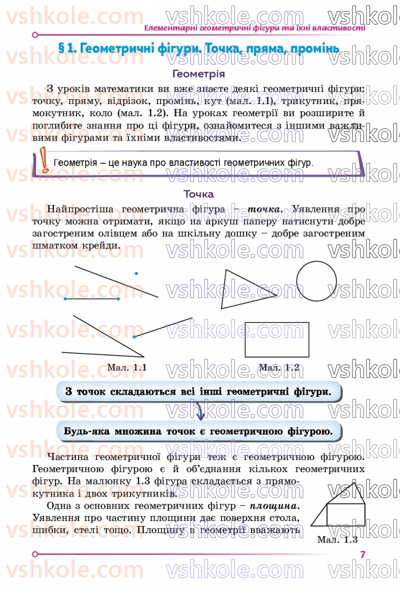 Страница 7 | Підручник Геометрія 7 клас О.С Істер 2024