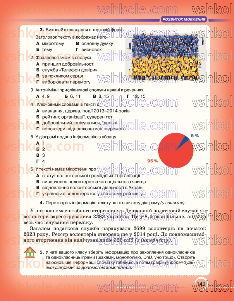 Страница 149 | Підручник Українська мова 7 клас О.М. Авраменко 2024