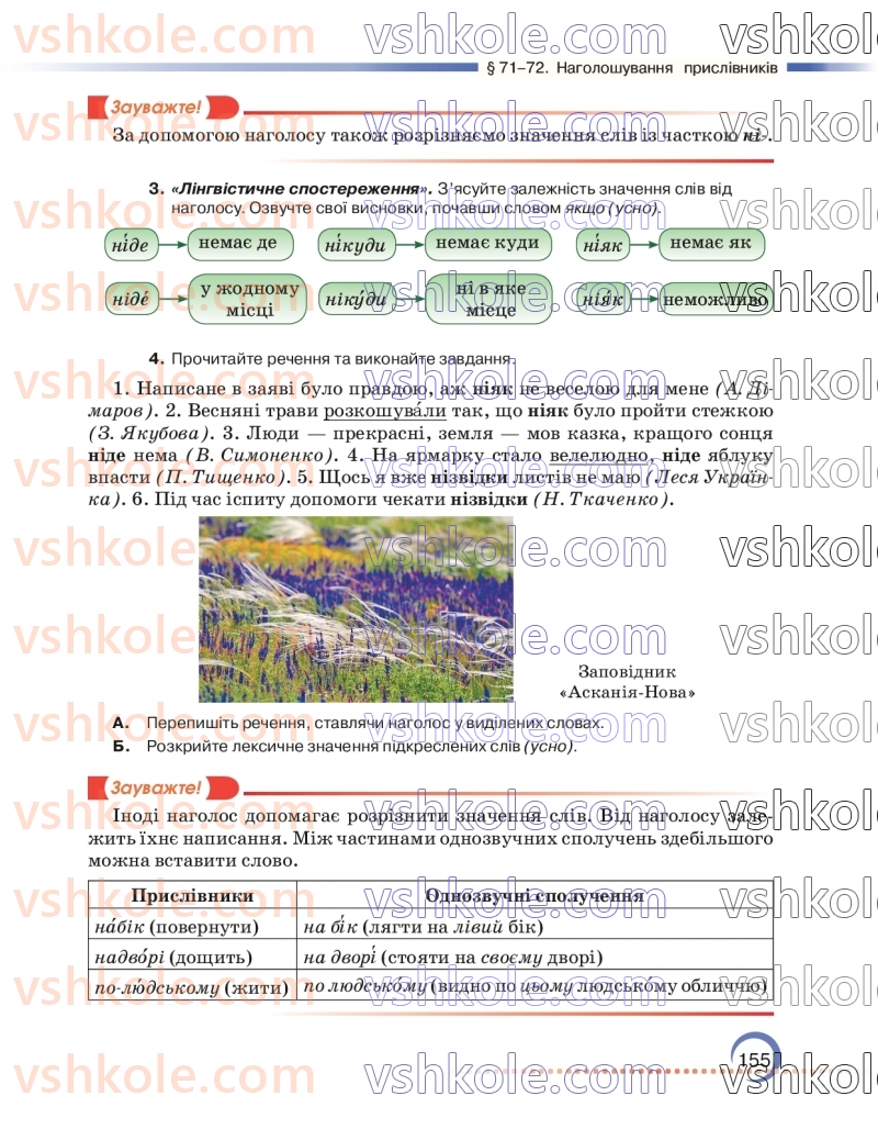 Страница 155 | Підручник Українська мова 7 клас О.М. Авраменко 2024