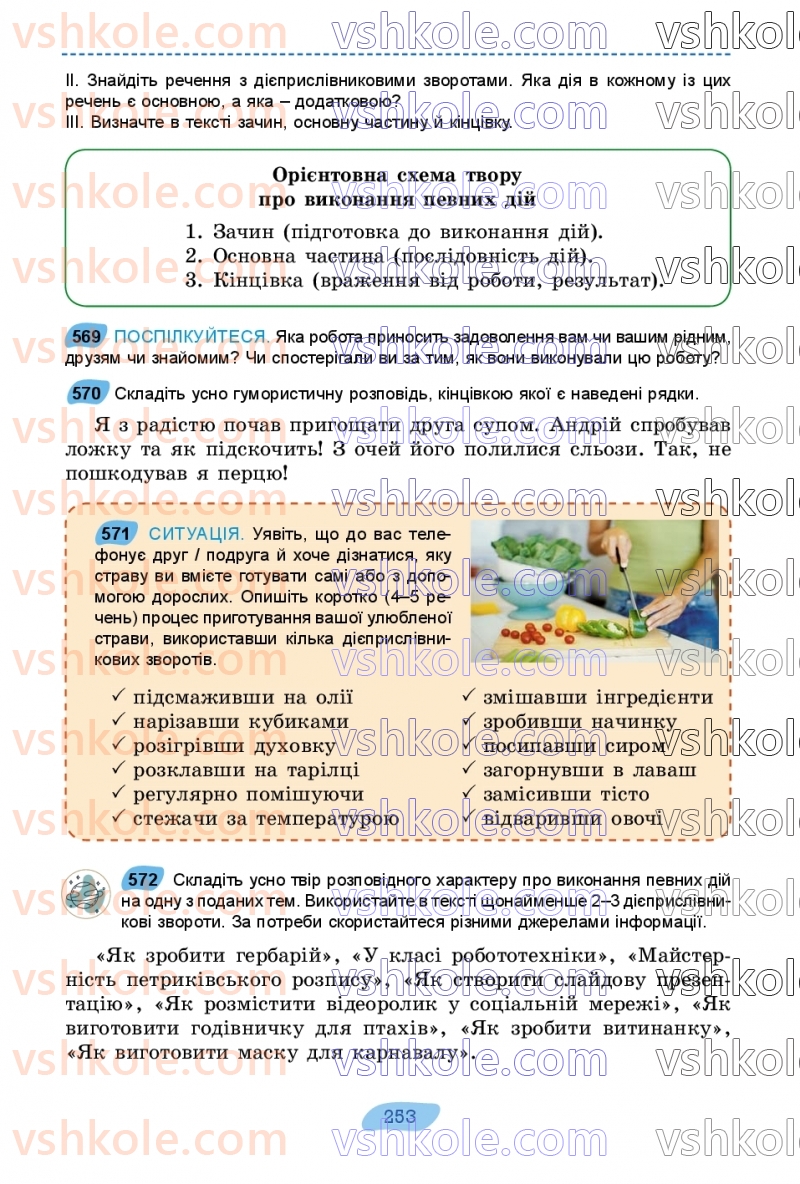 Страница 253 | Підручник Українська мова 7 клас В.В. Заболотний, О.В. Заболотний 2024