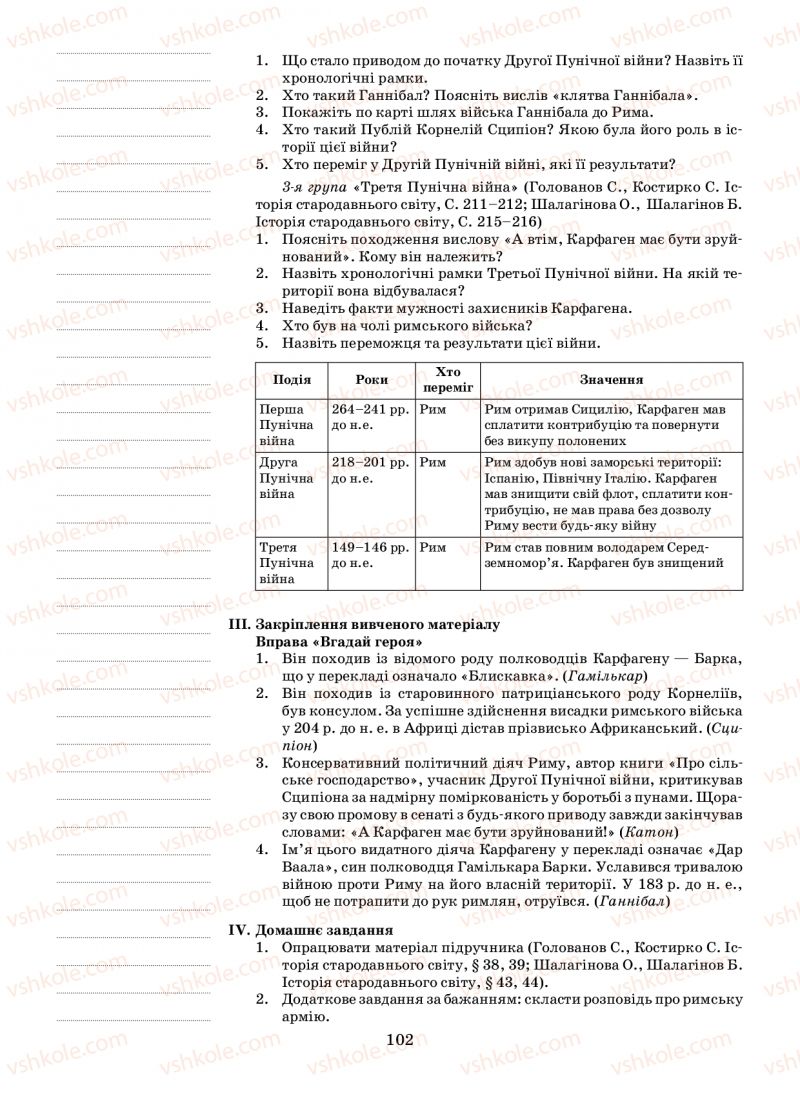 Страница 102 | Підручник Історія 6 клас Н.А. Кагітіна, О.П. Мокрогуз 2009