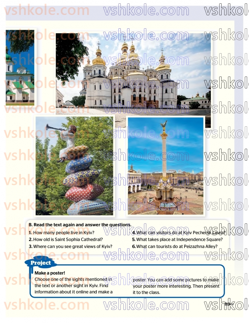 Страница 119 | Підручник Англiйська мова 7 клас Г.К. Мітчелл 2024