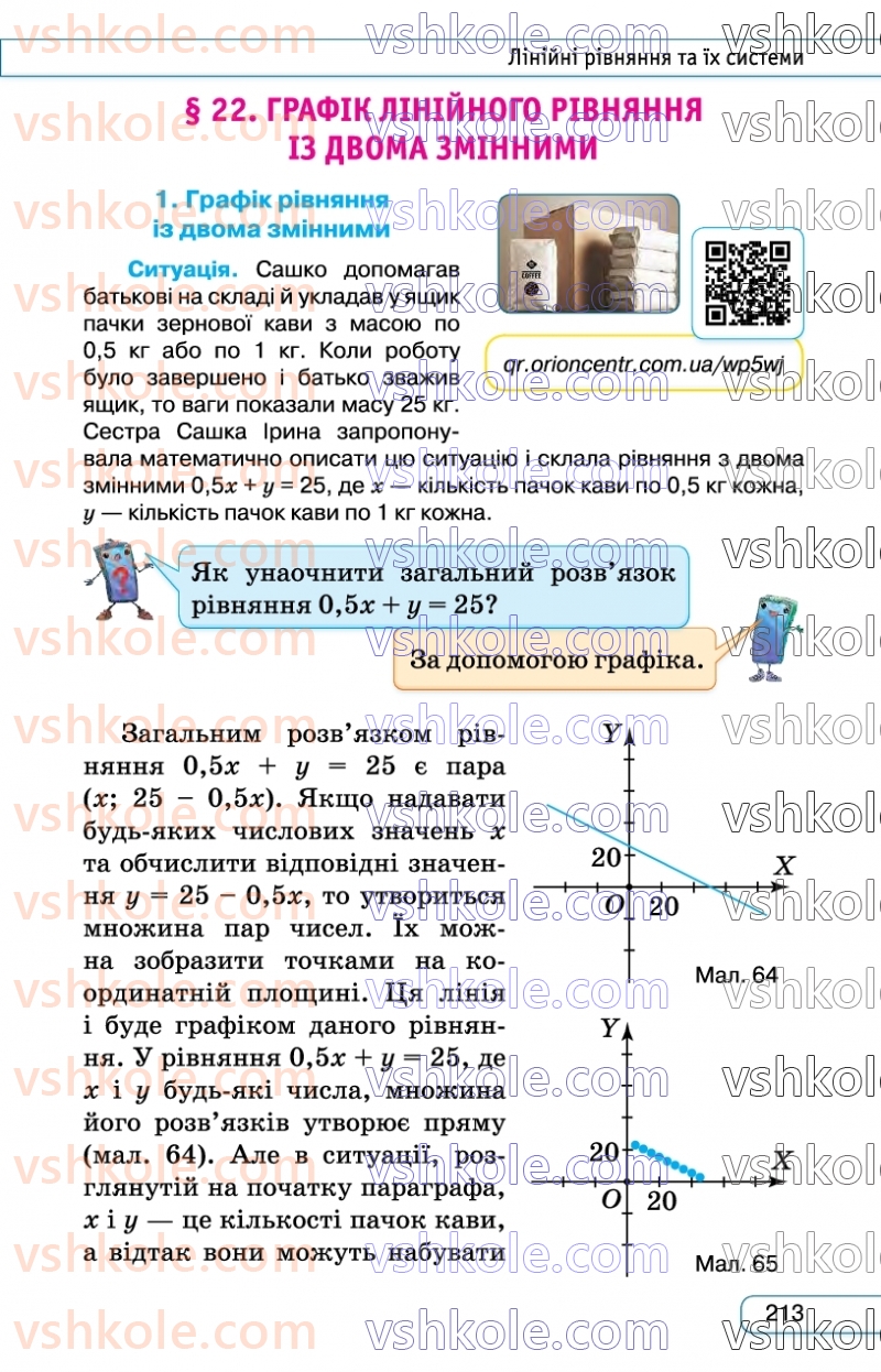 Страница 213 | Підручник Алгебра 7 клас Н.А. Тарасенкова, І.М. Богатирьова, О.М. Коломієць  2024