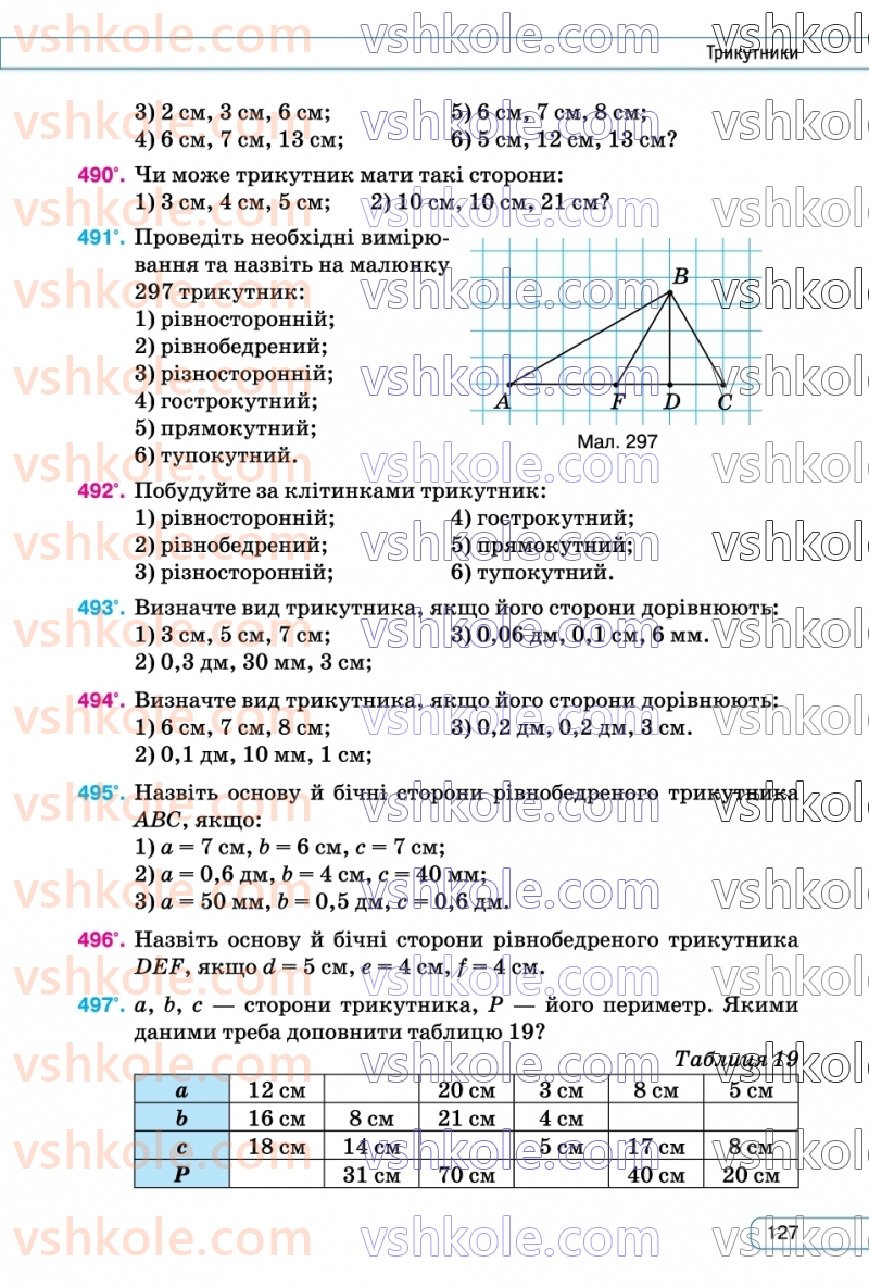 Страница 127 | Підручник Геометрія 7 клас М.І. Бурда, Н.А. Тарасенкова  2024