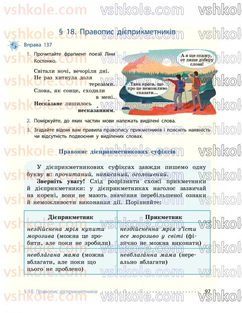 Страница 97 | Підручник Українська мова 7 клас І.М. Літвінова 2024