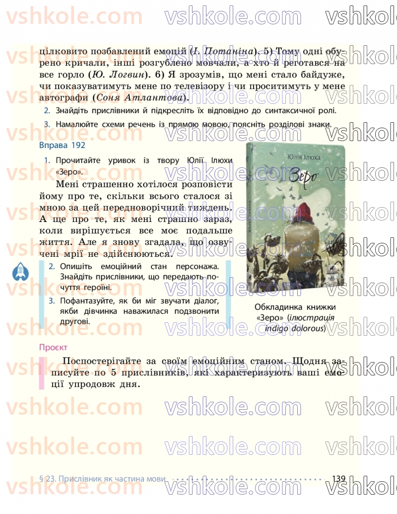 Страница 139 | Підручник Українська мова 7 клас І.М. Літвінова 2024
