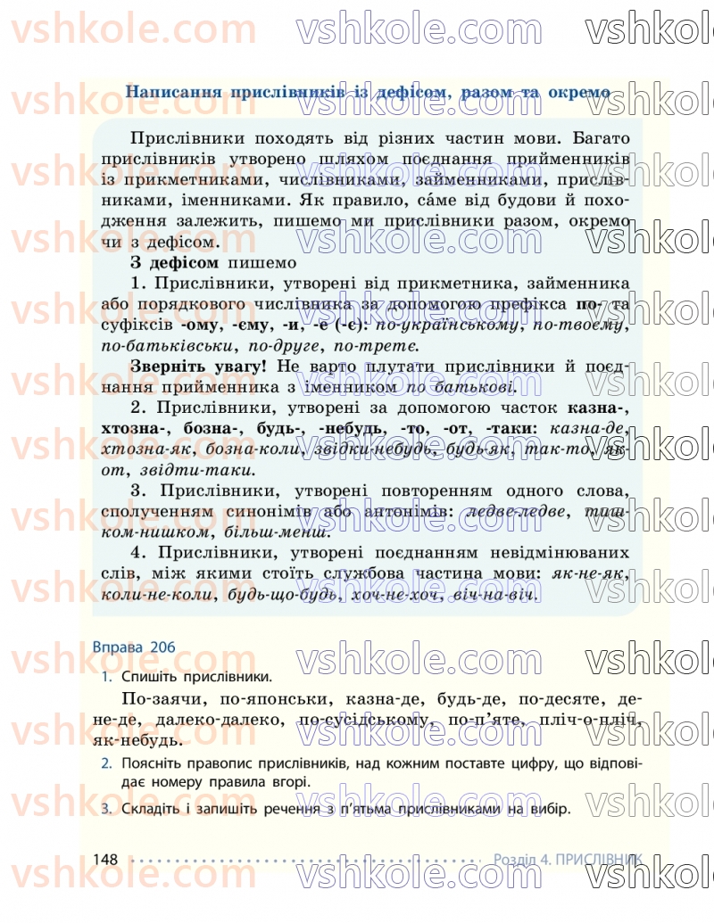 Страница 148 | Підручник Українська мова 7 клас І.М. Літвінова 2024