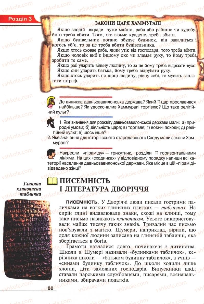 Страница 80 | Підручник Історія 6 клас А.И. Шалагинова, Б.Б. Шалагинов 2006