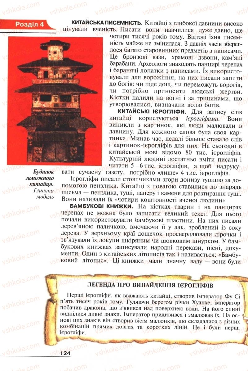 Страница 124 | Підручник Історія 6 клас А.И. Шалагинова, Б.Б. Шалагинов 2006