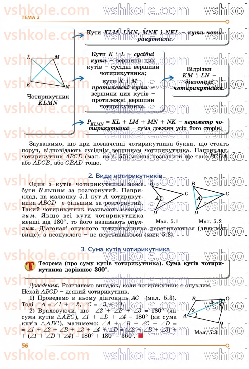 Страница 56 | Підручник Математика 8 клас О.С. Істер 2025 1 частина