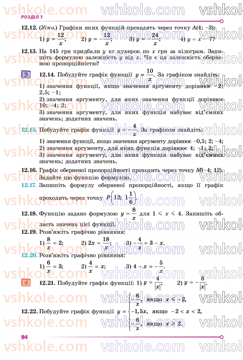 Страница 94 | Підручник Алгебра 8 клас О.С. Істер  2025