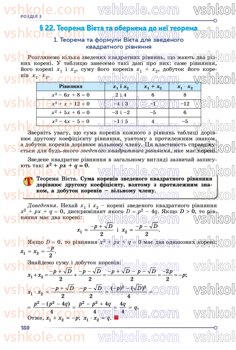 Страница 180 | Підручник Алгебра 8 клас О.С. Істер  2025
