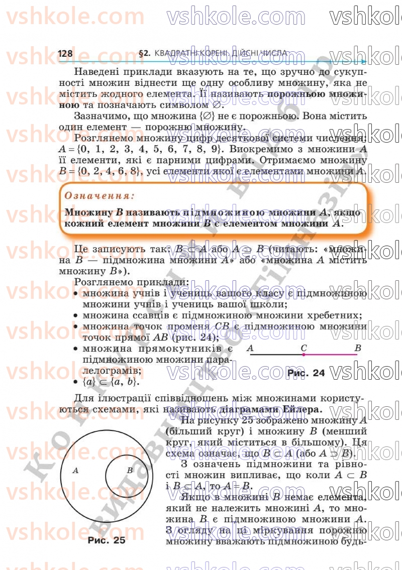Страница 128 | Підручник Алгебра 8 клас А.Г. Мерзляк, В.Б. Полонський, M.С. Якір  2025