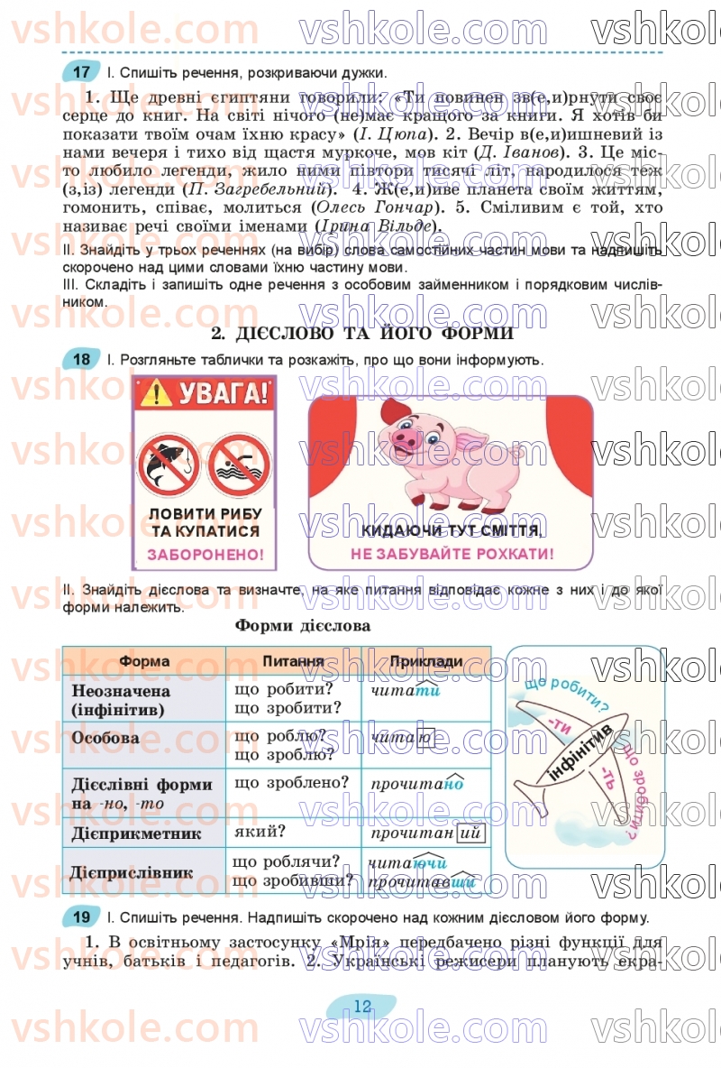 Страница 12 | Підручник Українська мова 8 клас В.В. Заболотний, О.В. Заболотний 2025