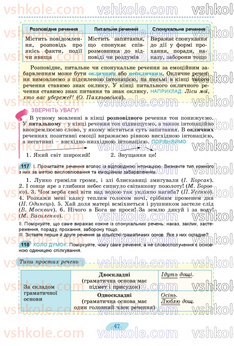 Страница 47 | Підручник Українська мова 8 клас В.В. Заболотний, О.В. Заболотний 2025