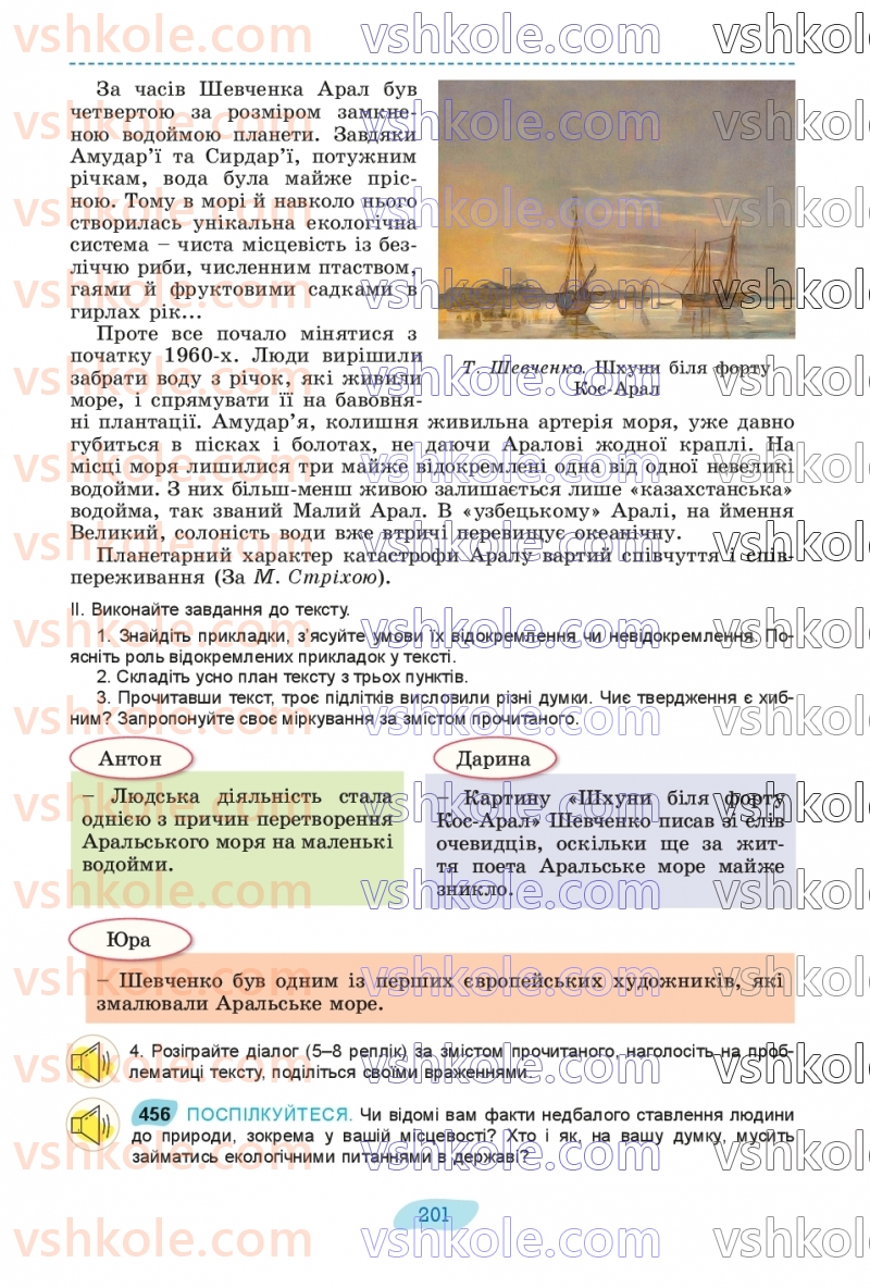 Страница 201 | Підручник Українська мова 8 клас В.В. Заболотний, О.В. Заболотний 2025