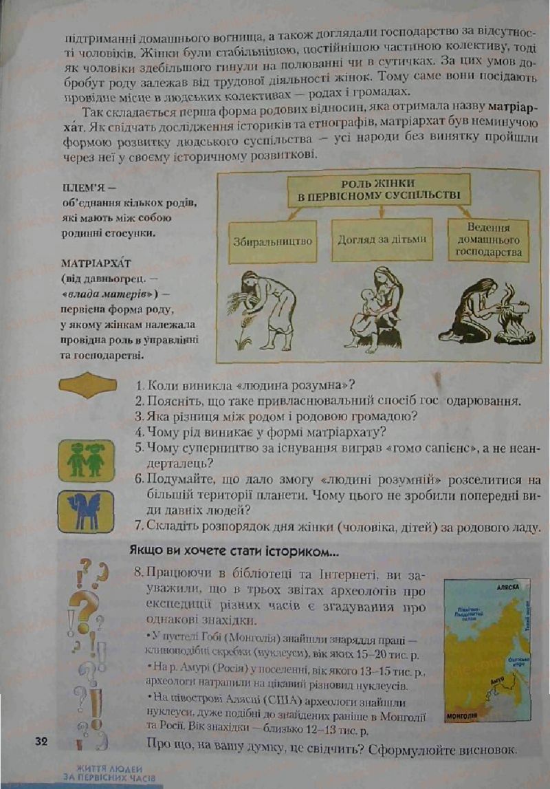 Страница 32 | Підручник Історія 6 клас С.О. Голованов, С.В. Костирко 2006