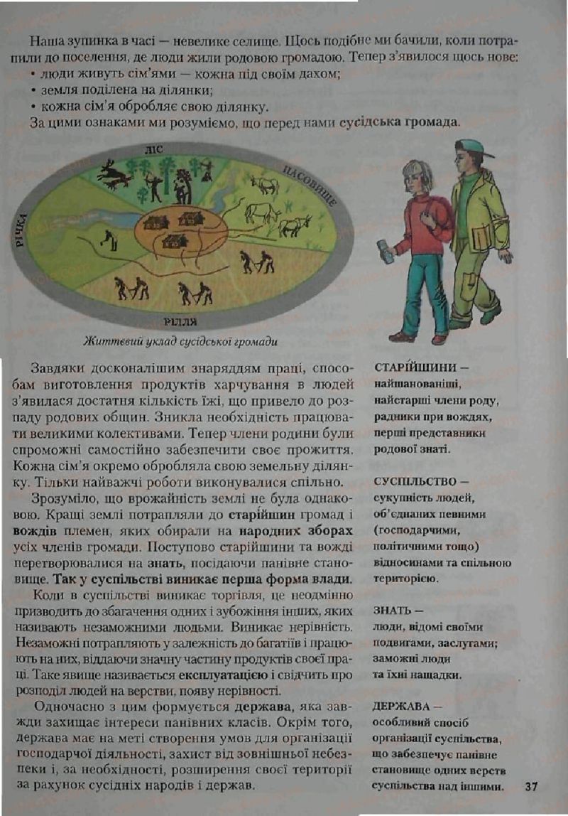 Страница 37 | Підручник Історія 6 клас С.О. Голованов, С.В. Костирко 2006