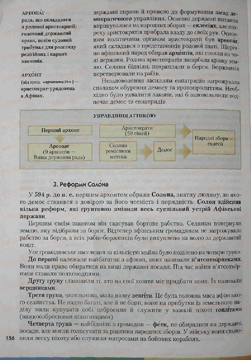 Страница 156 | Підручник Історія 6 клас С.О. Голованов, С.В. Костирко 2006