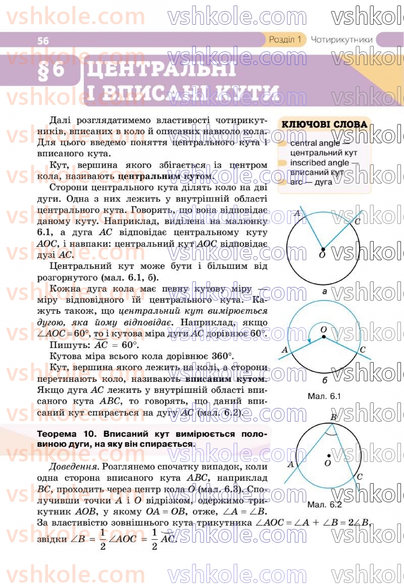 Страница 56 | Підручник Геометрія 8 клас Г.П. Бевз, В.Г. Бевз 2025