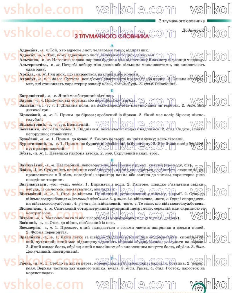 Страница 178 | Підручник Українська мова 8 клас О.М. Авраменко 2025