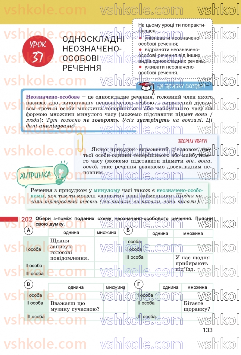 Страница 133 | Підручник Українська мова 8 клас А.В. Онатій, Т.П. Ткачук 2025