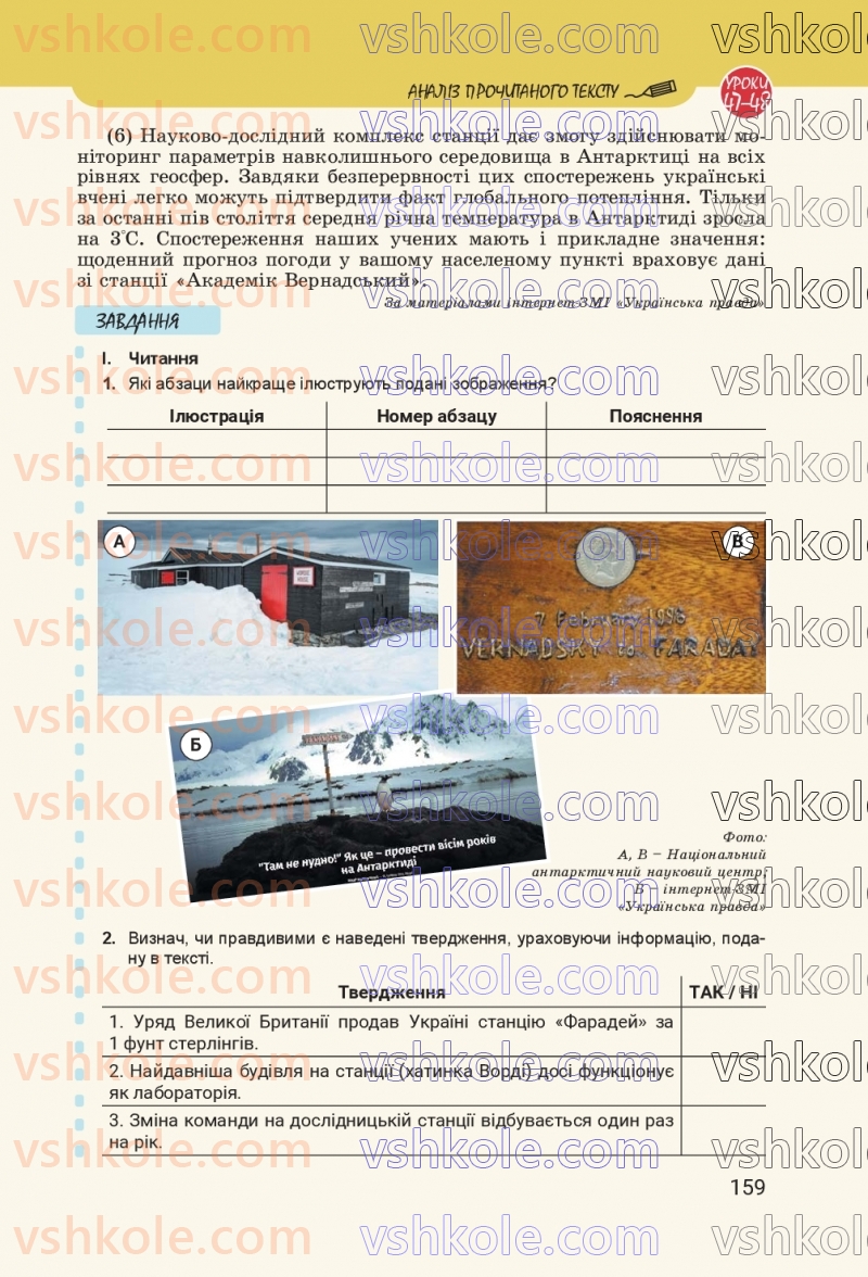 Страница 159 | Підручник Українська мова 8 клас А.В. Онатій, Т.П. Ткачук 2025