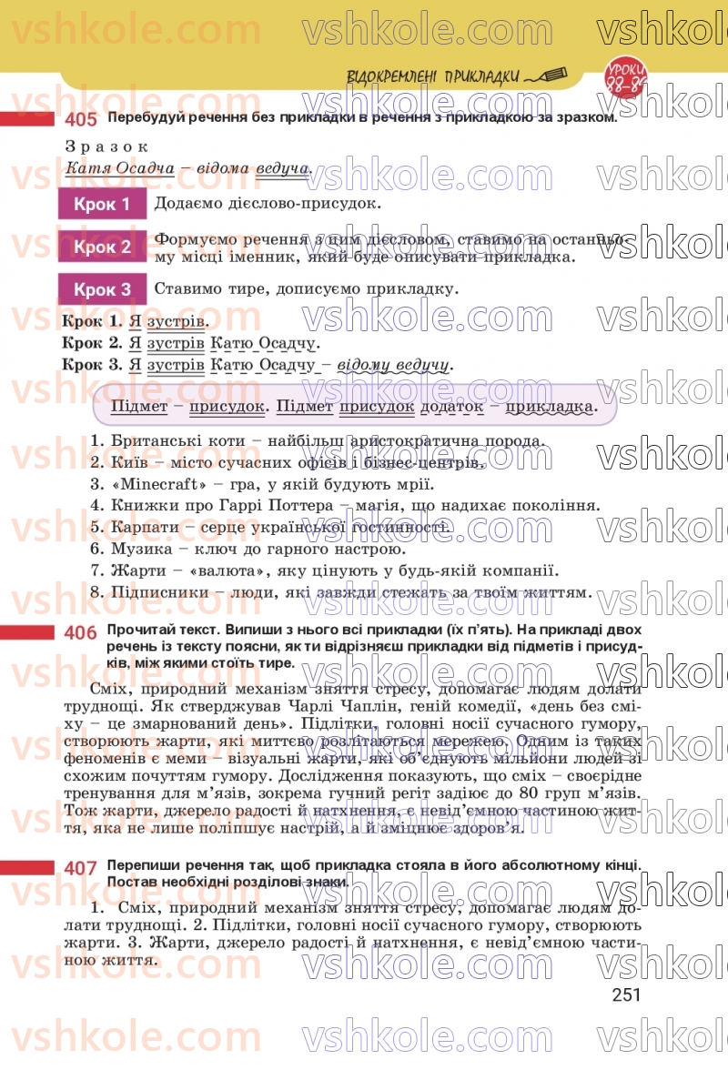 Страница 251 | Підручник Українська мова 8 клас А.В. Онатій, Т.П. Ткачук 2025