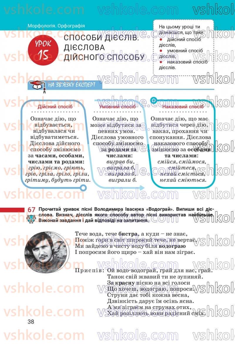 Страница 38 | Підручник Українська мова 7 клас А.В. Онатій, Т.П. Ткачук 2024