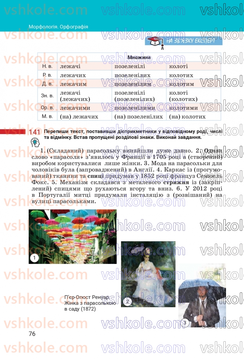 Страница 76 | Підручник Українська мова 7 клас А.В. Онатій, Т.П. Ткачук 2024