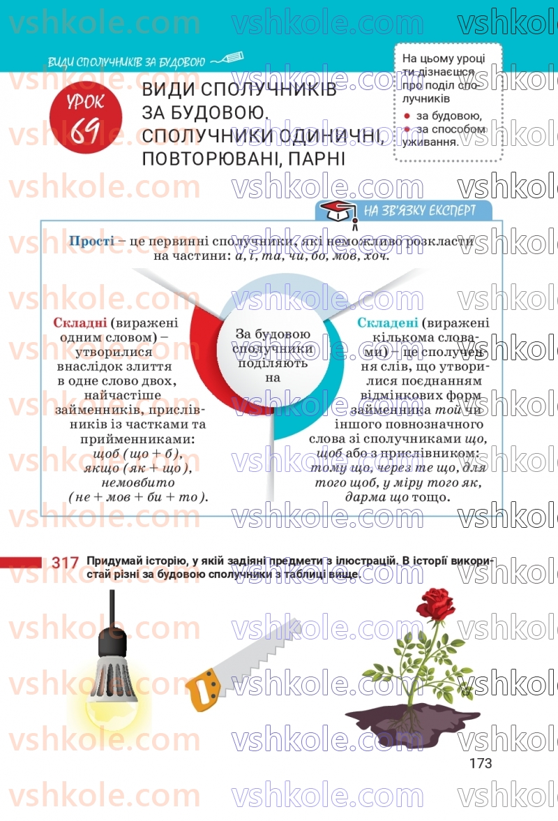Страница 173 | Підручник Українська мова 7 клас А.В. Онатій, Т.П. Ткачук 2024