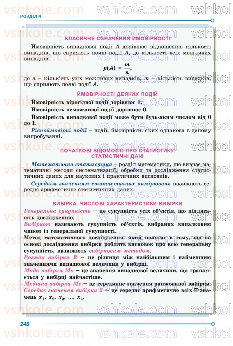 Страница 248 | Підручник Алгебра 9 клас О.С. Істер 2026