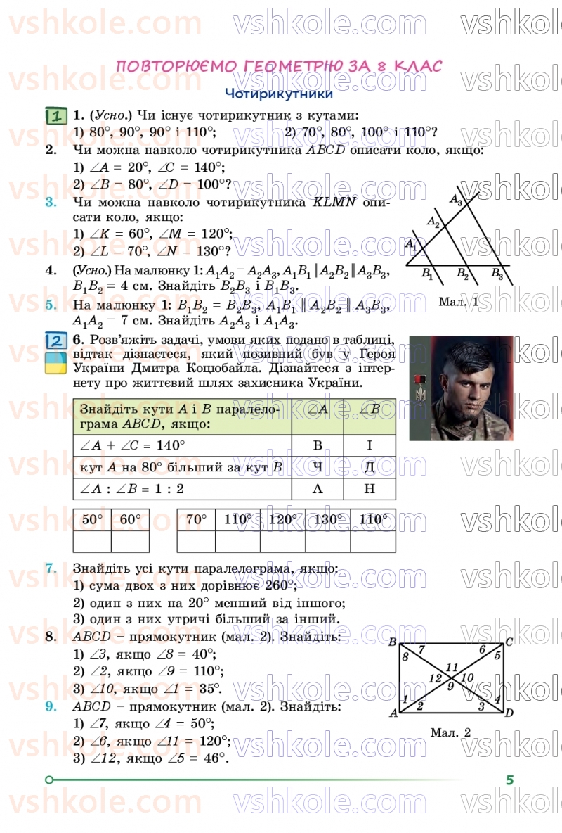 Страница 5 | Підручник Геометрія 9 клас О.С. Істер 2026