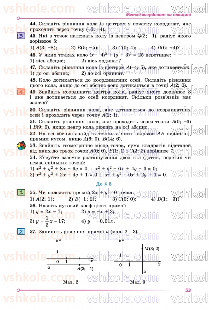Страница 53 | Підручник Геометрія 9 клас О.С. Істер 2026