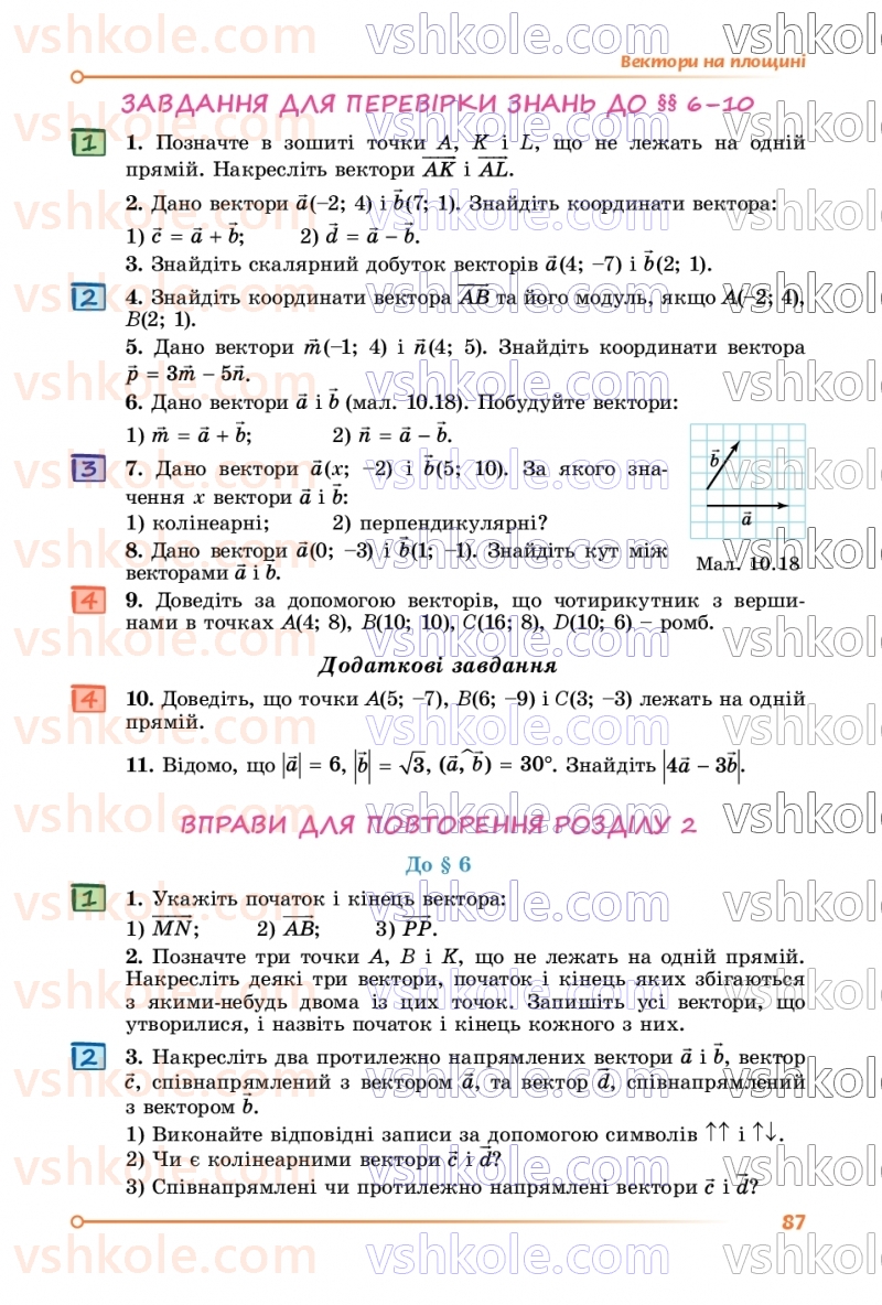Страница 87 | Підручник Геометрія 9 клас О.С. Істер 2026