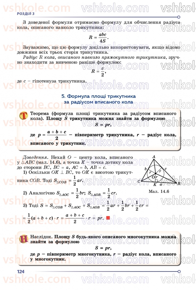 Страница 124 | Підручник Геометрія 9 клас О.С. Істер 2026
