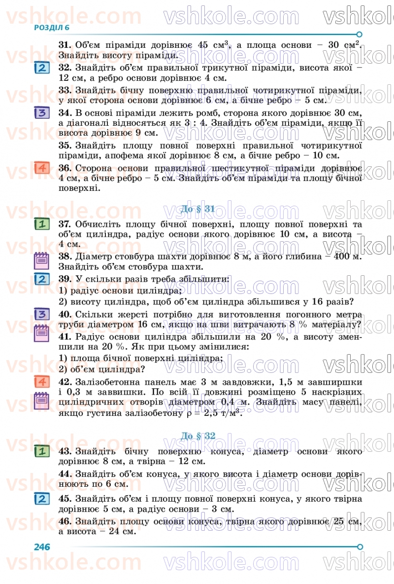 Страница 246 | Підручник Геометрія 9 клас О.С. Істер 2026