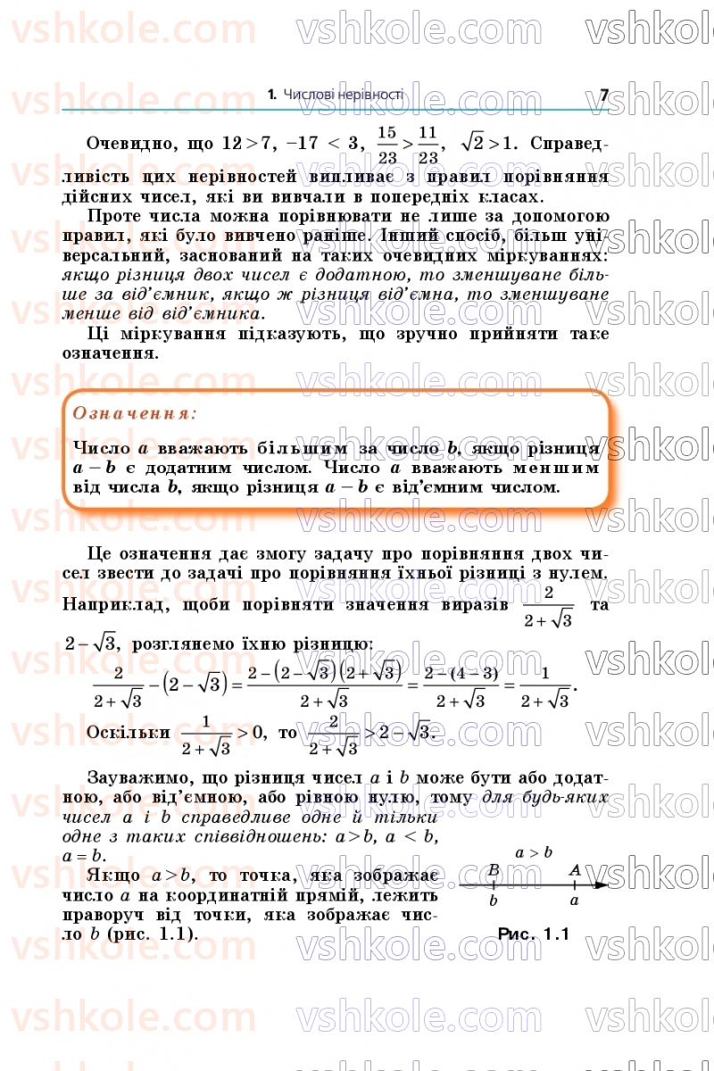 Страница 7 | Підручник Алгебра 9 клас А.Г. Мерзляк, М.С. Якір 2026