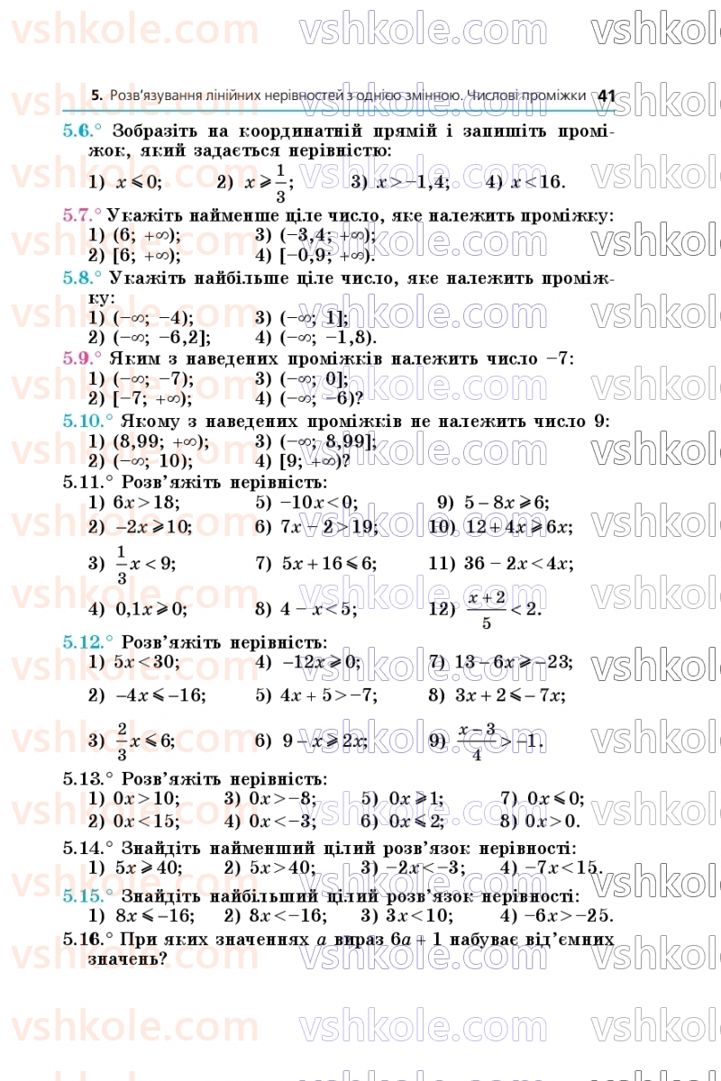 Страница 41 | Підручник Алгебра 9 клас А.Г. Мерзляк, М.С. Якір 2026