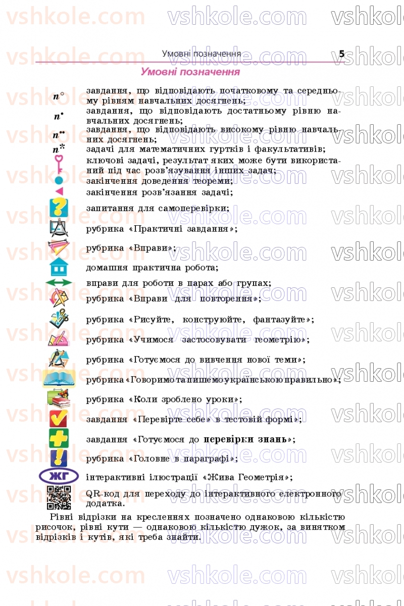Страница 5 | Підручник Геометрія 9 клас А.Г. Мерзляк, M.С. Якір 2026
