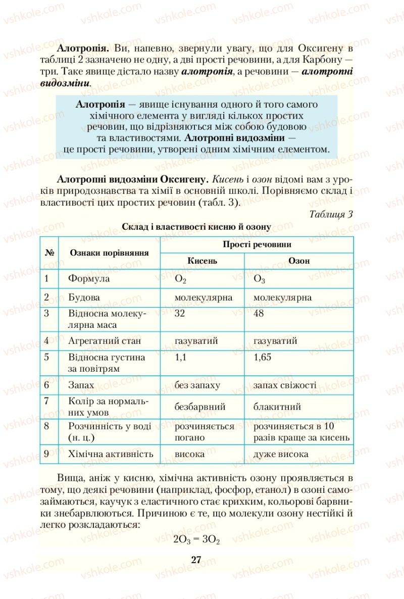 Страница 27 | Підручник Хімія 10 клас О.Г. Ярошенко 2010