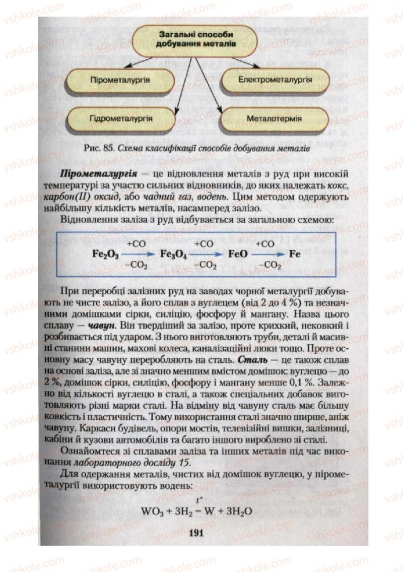 Страница 191 | Підручник Хімія 10 клас О.Г. Ярошенко 2010