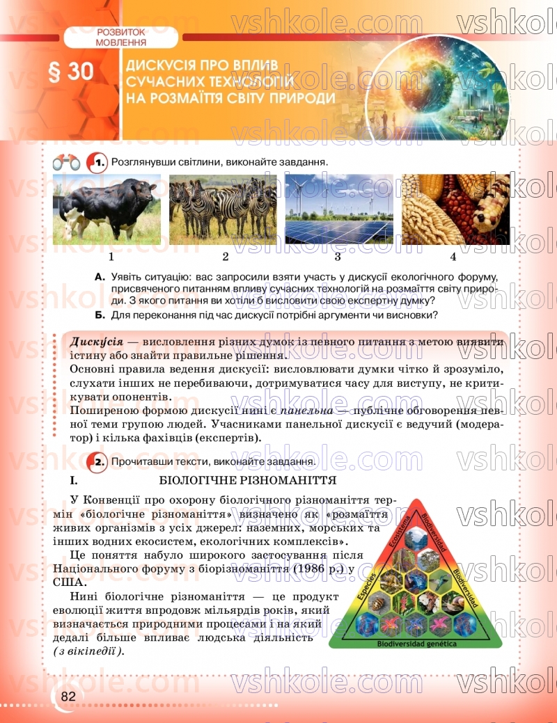 Страница 82 | Підручник Українська мова 9 клас О.М. Авраменко, З.Р. Тищенко 2026