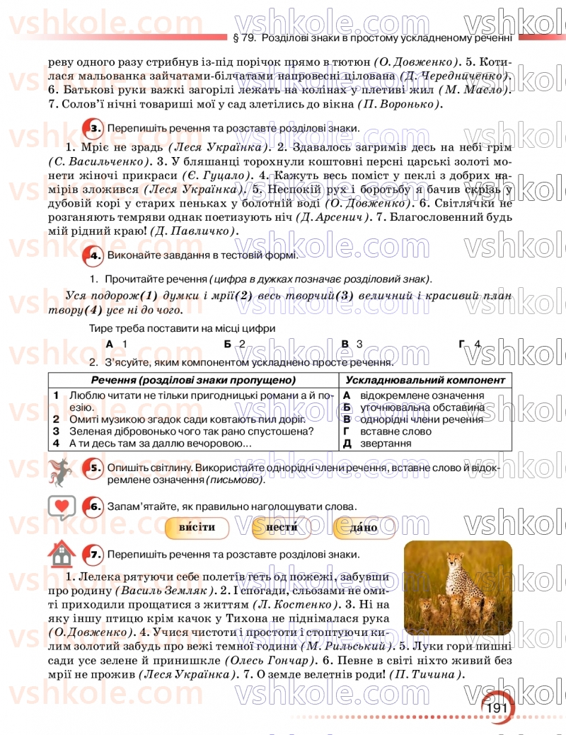 Страница 191 | Підручник Українська мова 9 клас О.М. Авраменко, З.Р. Тищенко 2026