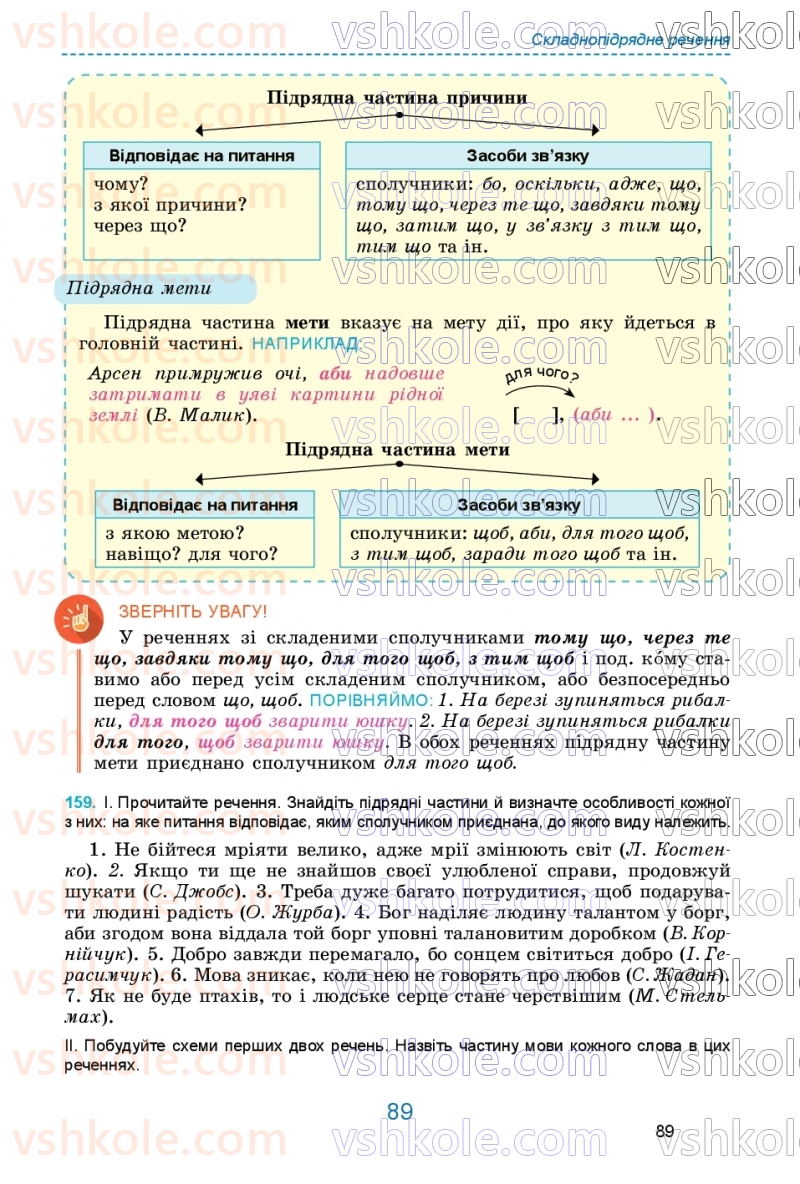 Страница 89 | Підручник Українська мова 9 клас О.В. Заболотний, В.В. Заболотний 2026