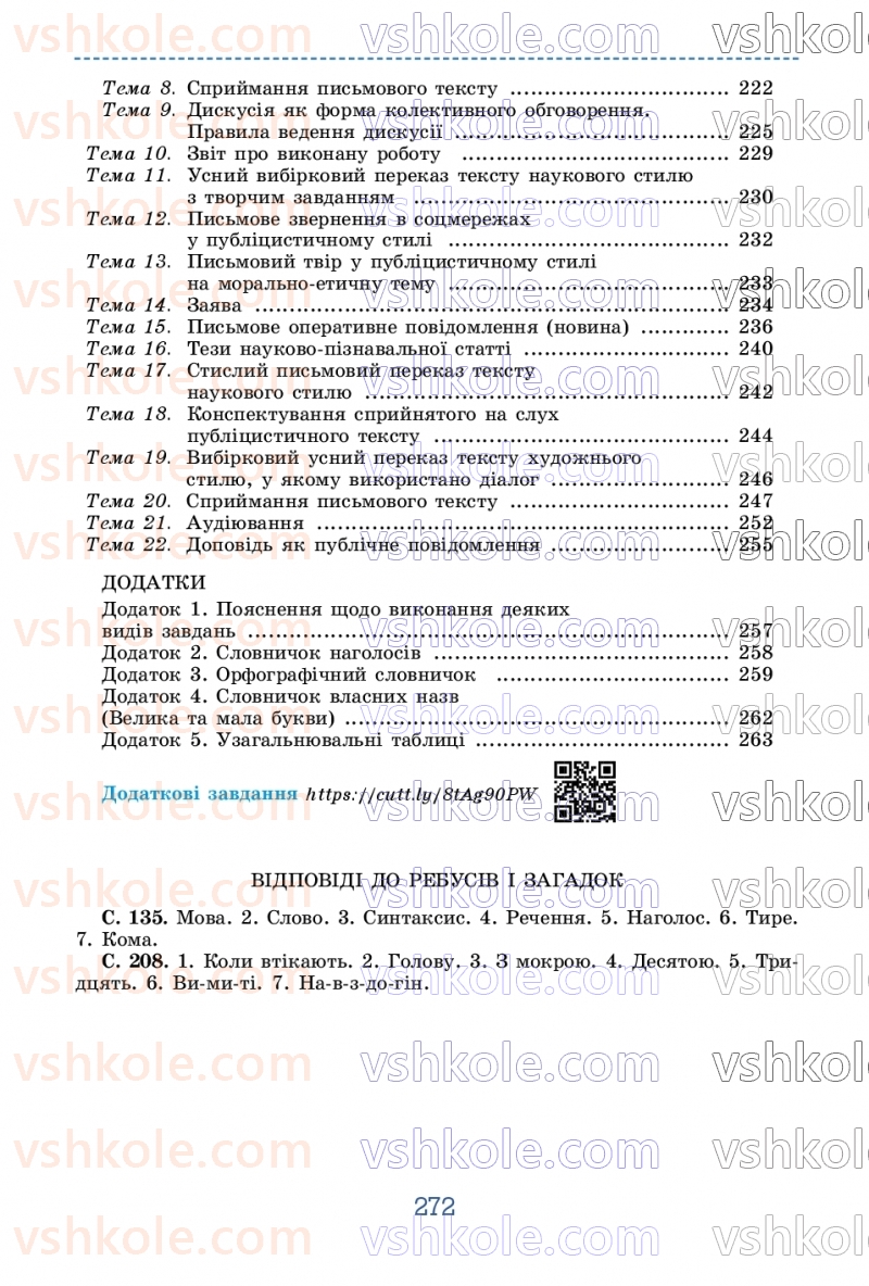 Страница 272 | Підручник Українська мова 9 клас О.В. Заболотний, В.В. Заболотний 2026