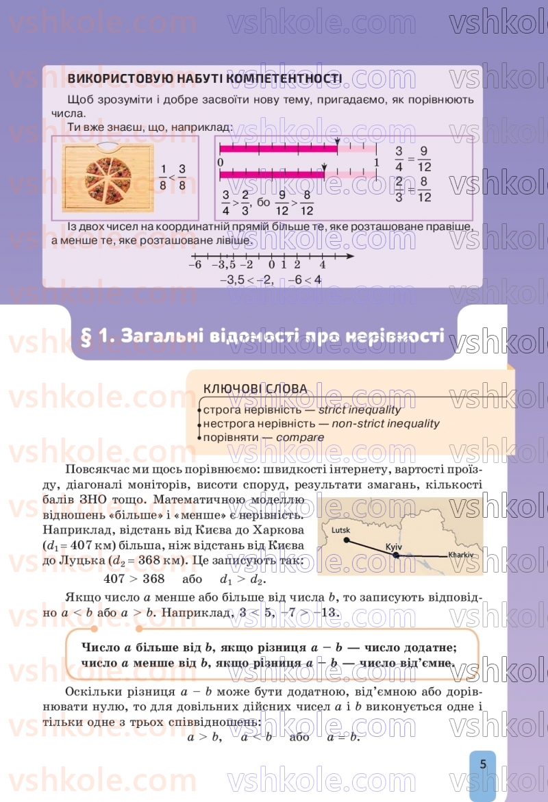 Страница 5 | Підручник Алгебра 9 клас Г.П. Бевз, В.Г. Бевз, Д.В. Васильєва, Н.Г. Владімірова 2026