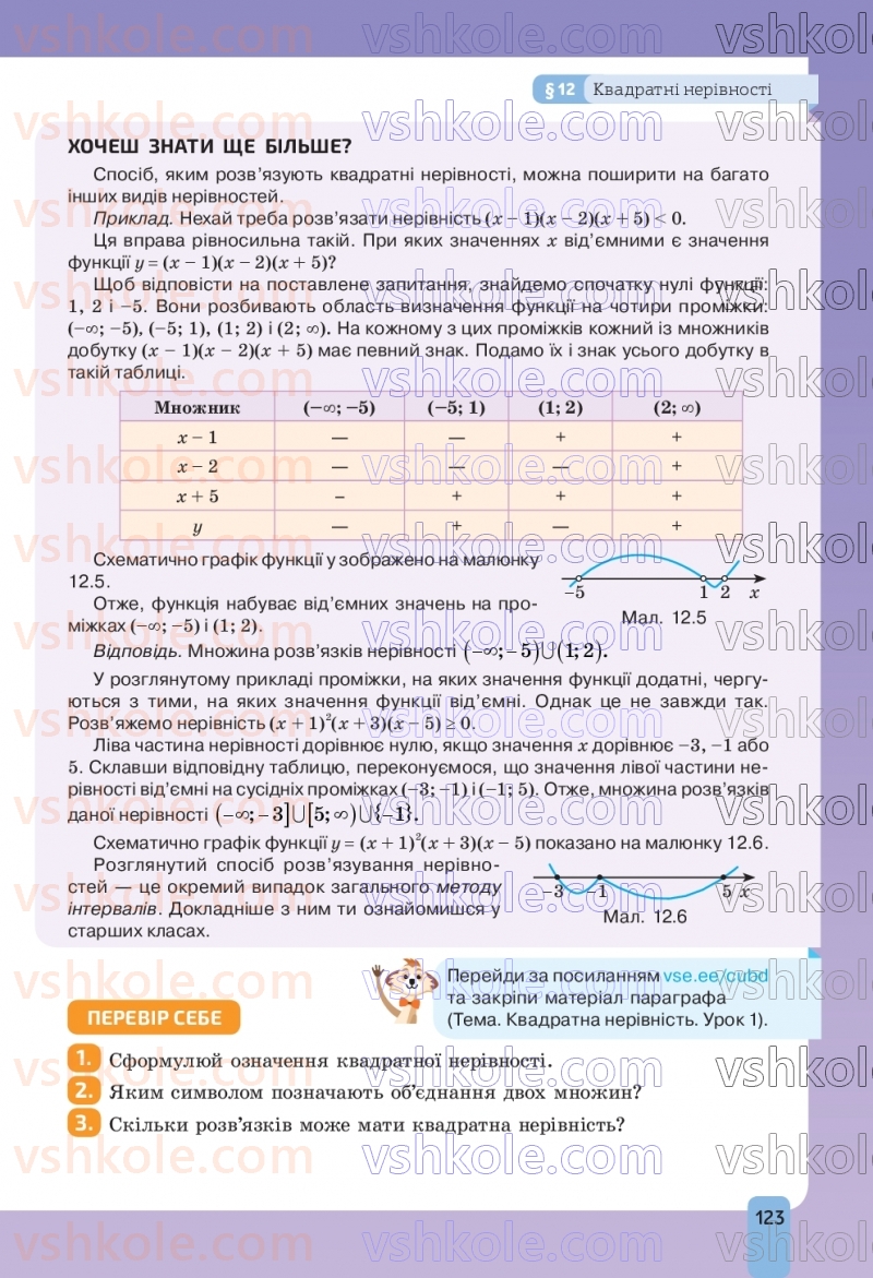 Страница 123 | Підручник Алгебра 9 клас Г.П. Бевз, В.Г. Бевз, Д.В. Васильєва, Н.Г. Владімірова 2026