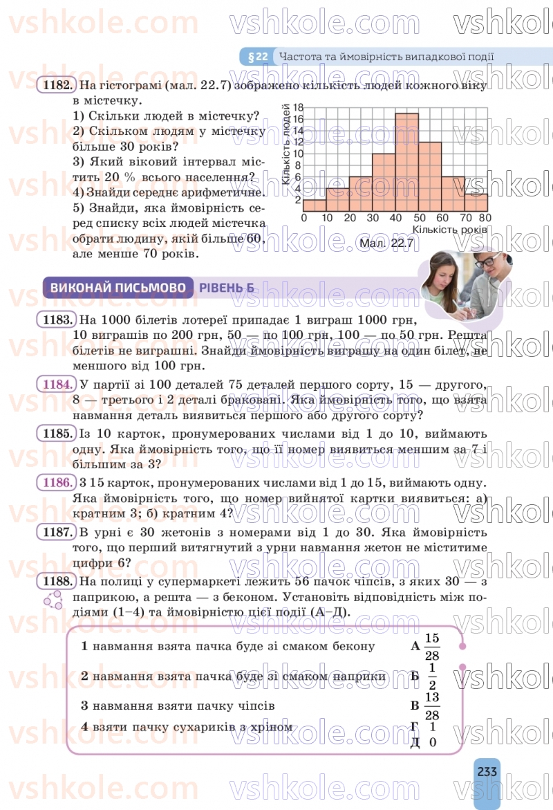 Страница 233 | Підручник Алгебра 9 клас Г.П. Бевз, В.Г. Бевз, Д.В. Васильєва, Н.Г. Владімірова 2026